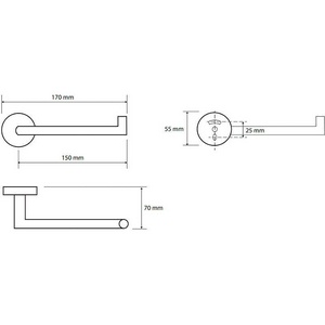 Держатель для т/б, Пpaвый, (цв.золото), Brilo ZZ Bemeta Omega 161212030