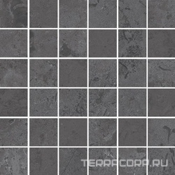 Декор Про Лаймстоун серый темный матовый мозаичный |30х30