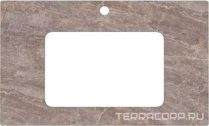 Спец. изделие декоративное 80 см для раковин, встраиваемых снизу, цвет парнас пепельный лаппатированный XX