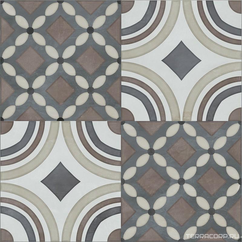 Керамическая плитка Kerama Marazzi Чементо Декор 4 матовый 20x20 Комбинированный, фото 7