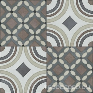 Керамическая плитка Kerama Marazzi Чементо Декор  4 матовый 20x20 Комбинированный 