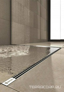 Душевой трап Berges WasserhausSUPER Slim 1000 мм, цвет матовый хром ZZ Berges Универсал 090155 (090155-А)