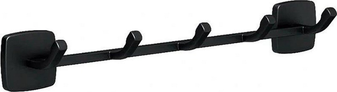 Планка с 5-ью крючками  33x5x6.2 см, цв. черный матовый, ZZ AMPM Gem A9035922