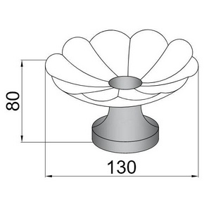 Мыльница настольная, цвет хром ZZ Boheme Brillante 10203