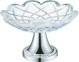 Мыльница настольная, цвет хром ZZ