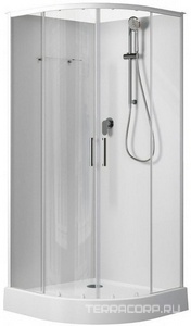 Passion EVO Стекла фронтальные для душевой кабины 1/4 круга 900х900  мм, стекло- прозрачное ZZ Aquanet passion 00258800