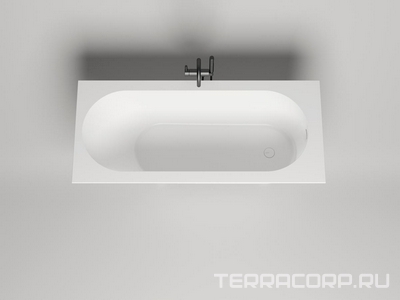 Ванна 1700х700хh600мм, встраив., литой камень S-Sense матовый цв.белый, д/к Up&Down в цвет ванны, интегрир.слив-перелив, ножки компл,  ZZ Salini Ornella Kit 102413M