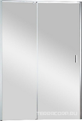 Дверь в нишу 1200хh1950мм, распашная с неподв. сегментом, вход справа/слева, (стекло прозр. 6мм, фурнит.цв.хром), Urban ZZ