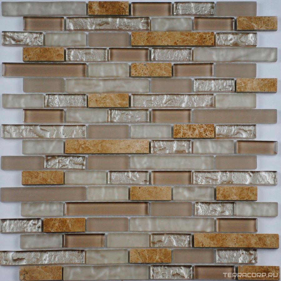 Мозаика Спектр-М Микс стекло Мозаика из стекла на сетке SK10-179 30x30 Комбинированный, фото 3