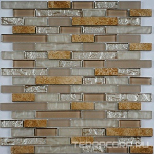 Мозаика Спектр-М Микс стекло Мозаика из стекла на сетке SK10-179 30x30 Комбинированный 
