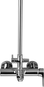 Колонна для ванны/душа с однорычажным смесителем, круглым верхним и ручным душем ZZ Jacob Delafon Aleo E26809-CP