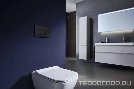 Кнопка смыва для инсталляции (круглая), цвет черный матовый ZZ Azario Teramo AZ-8200-0013