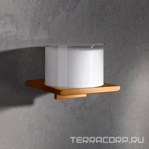 Дозатор настенный (хрусталь матовый, держатель цв.бонза шлифованная),  ZZ Keuco Edition 400 11552 039000