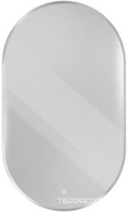Зеркало 65x110х3см, со встроенной LED подсветкой, сенсорным выключателем с регулировкой, без полки, Cezares ZZ Cezares Универсал 45096