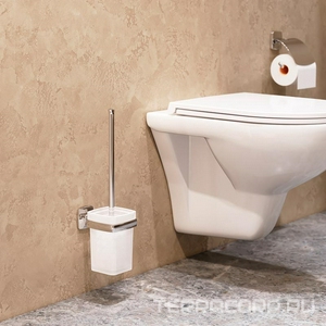 Ерш настенный, хром/стекло, хром,  AMPM Gem A9033400