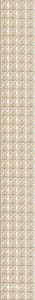 Керамическая плитка ONDA PANDORA Бордюр Pandora Latte Geometry 7.5x63 Бежевый 