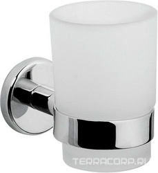 Стаканчик стеклянный настенный, хром, Sense ХХ