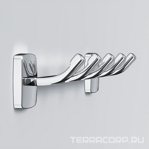 Планка с 5-ю крючками, хром,  AMPM Gem A9035900