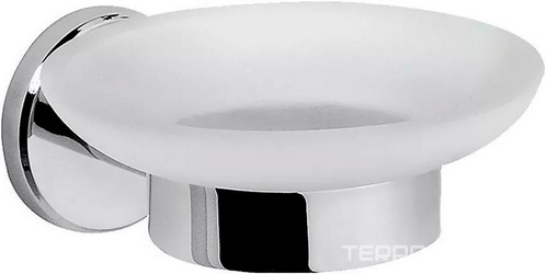 Мыльница стеклянная настенная, хром, Sense ХХ