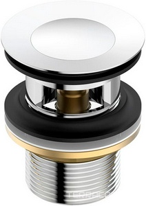 Донный клапан clic-clac для раковин с переливом, цв.хром Iddis Универсал 001SB01i88