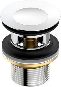Донный клапан clic-clac для раковин с переливом, цв.хром Iddis Универсал 001SB01i88