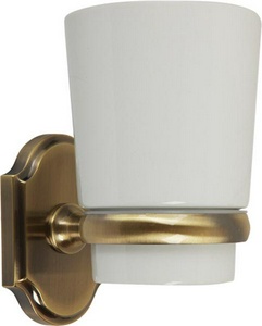 Стакан настенный, бронза/керамика XX Veragio Stanford VR.STD-7740.BR