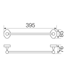 Полотенцедержатель 35 см, хром XX Veragio Stanford VR.STD-7720.CR