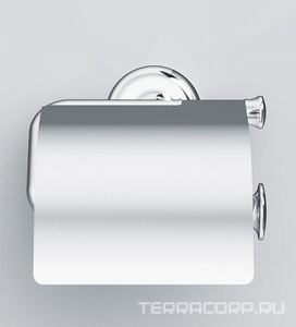 Держатель для туалетной бумаги с крышкой, настенный, хром,  AMPM Like A80341500