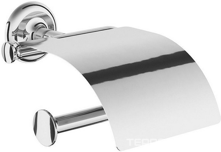 Держатель для туалетной бумаги с крышкой, настенный, хром,  AMPM Like A80341500