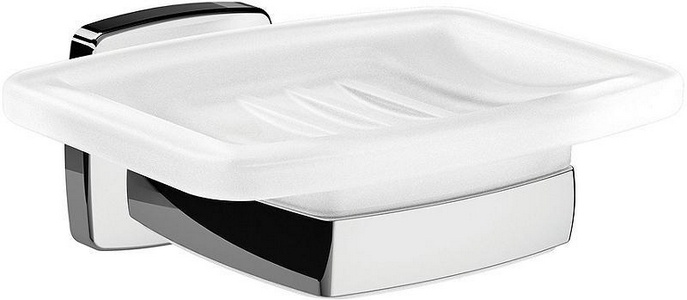 Мыльница стеклянная настенная, хром,  AMPM Gem A9034200