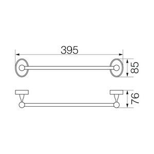 Полотенцедержатель 35 см, бронза XX Veragio Bonjour VR.BNR-7820.BR