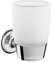 Стаканчик стеклянный настенный, хром, Like XX