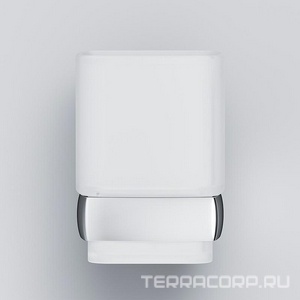 Стаканчик стеклянный настенный, хром,  AMPM Gem A9034300