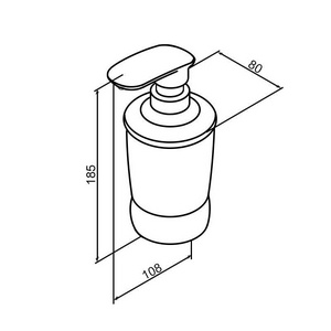 Дозатор для жидкого мыла, настольный  ZZ AMPM Sensation A3031900