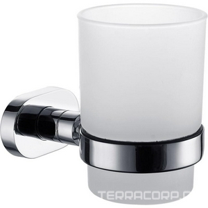 Стаканчик стеклянный настенный, хром,  AMPM Sense L A7434300