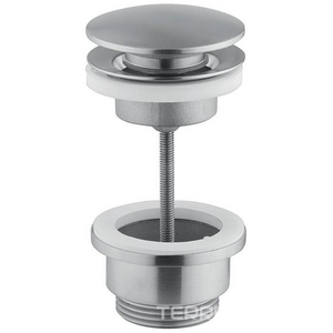 Донный клапан для раковины, незапираемый, G 1 1/4, (цв.нерж.сталь),  ZZ Cisal Xion ZA001612 D1