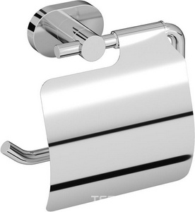Держатель для туалетной бумаги с крышкой, настенный, хром,  AMPM Sense L A74341400