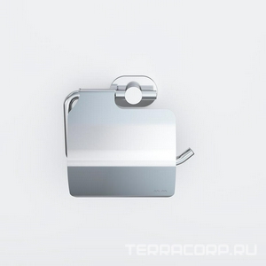 Держатель для туалетной бумаги с крышкой, настенный, хром,  AMPM Sense L A74341400