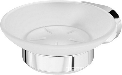 Мыльница стеклянная настенная, хром, Sense L XX