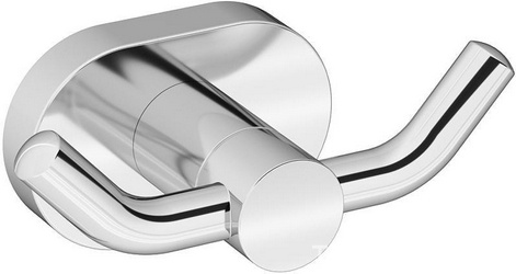 Крючок двойной для полотенец, хром, Sense L