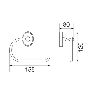Бумагодержатель открытый, бронза XX Veragio Bonjour VR.BNR-7827.BR