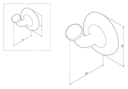 Крючок для полотенец, хром,  AMPM Like A8035500