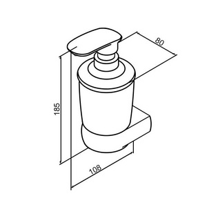 Дозатор для жидкого мыла, настенный  ZZ AMPM Sensation A3036900
