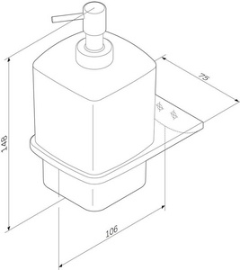 Дозатор для жидкого мыла, настенный ZZ AMPM Inspire 2.0 A50A36900