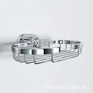 Мыльница-решетка настенная, хром,  ZZ AMPM Sense L A7434600