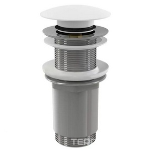 Донный клапан для раковины, Up&Down, для всех раковин КРОМЕ Armonia, Alda, Gloria 312, (крышка литой камень S-Stone цв.белый мат), Salini Salini Универсал 16131WM