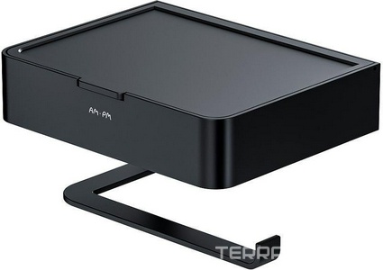 Держатель для туалетной бумаги с коробкой  , черный ZZ AMPM Inspire 2.0 A50A341522