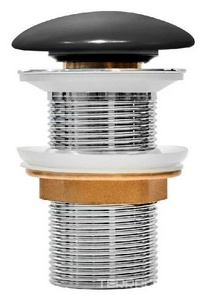 Донный клапан clic-clac для раковин без перелива, цв. черный матовый, ZZ Iddis Универсал OPHBM00i88