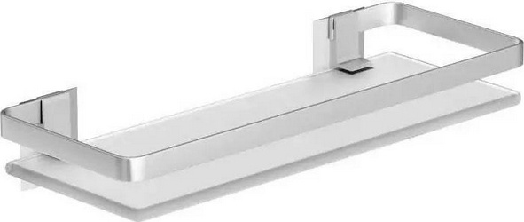 Полка для ванны/душа 32 см, стекло/алюминий ZZ