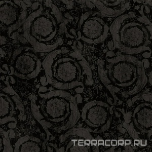 Керамогранит Versace Eterno  Carbon Barocco 80x80 Серый 